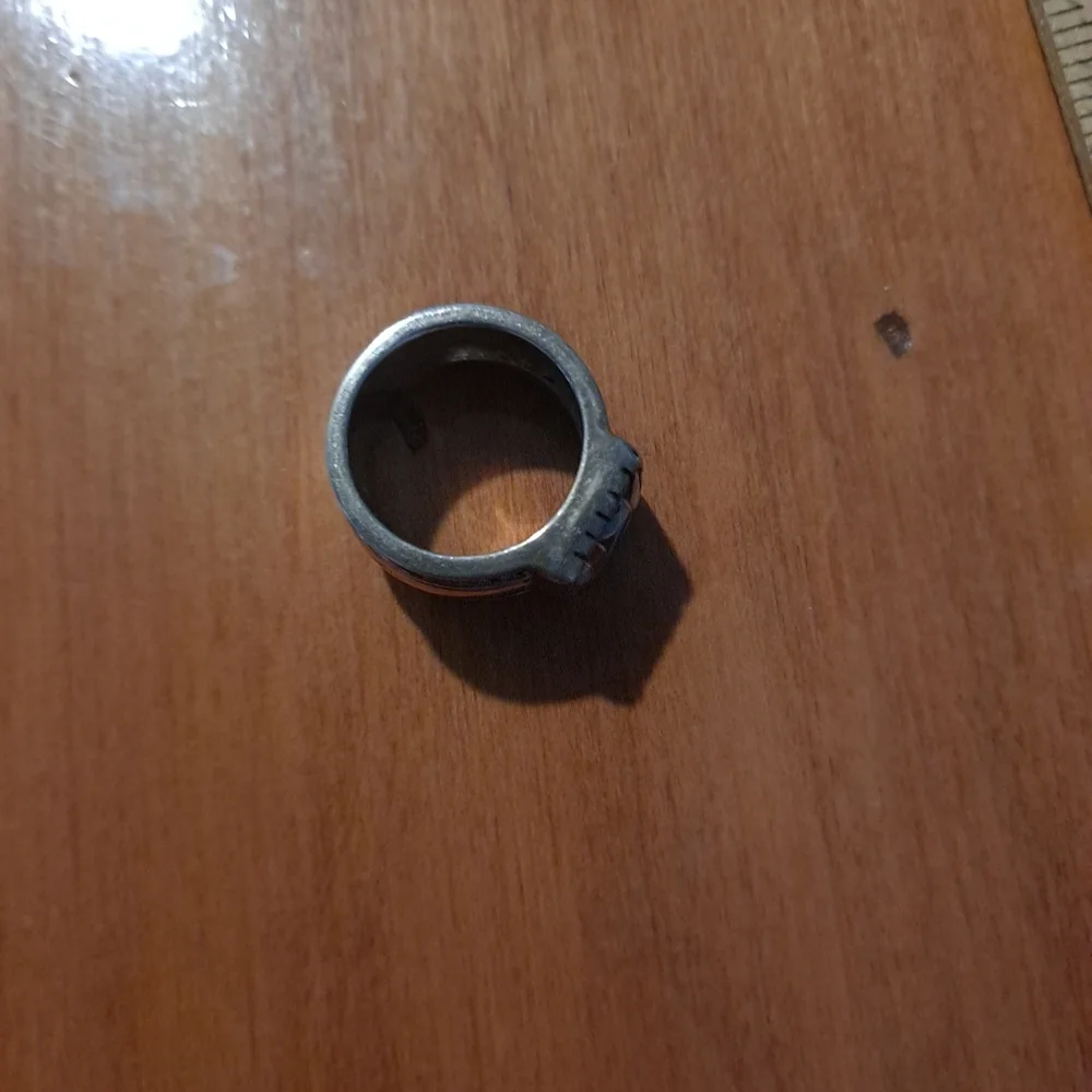 Multicolor Geometric Inlay Ring - Picture 8 of 11